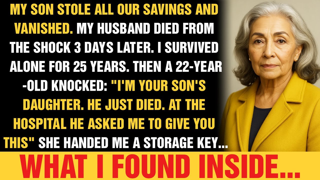 My Son Took All Our Savings And Vanished—25 Years Later His Daughter Showed Up With a Key He Left Me