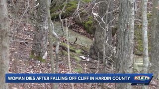 Woman killed after falling off cliff in Hardin County