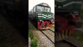 Chasing tracks and crossing paths. Hazara Express x 39Up at Golra Junction #PakistanRailways