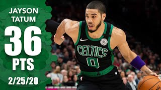 Jayson Tatum drops 36 points in Celtics vs. Trail Blazers | 2019-20 NBA Highlights