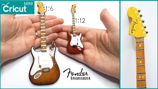 Create Miniature Electric Guitars with your Cricut | Fender Stratocaster | DIY Dollhouse Tutorial