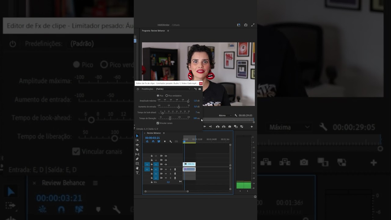 AJUSTANDO O ÁUDIO COM O HARD LIMITER NO PREMIERE! | ADOBE 4 ALL 
