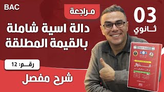 دالة اسية شاملة بالقيمة المطلقة رقم 12