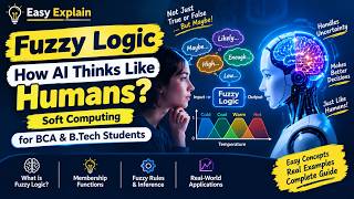 How AI Thinks Like Humans 🤖 Fuzzy Logic Explained | Soft Computing-unit 3 | BCA & B.Tech