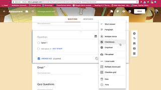 4  add question and types