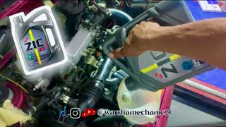 How to change your Engine oil Suzuki Mehran| Mehran VXR Engine Oil Change @BrokenSprocket