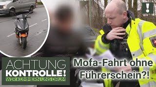 Mofa Fährt Über 25 Kmh Und Fahrer Hat Keinen Führerschein Achtung Kontrolle