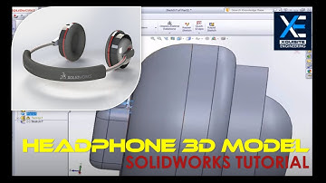 3D Modeling of Headphones- 3D Model Wireless Headset on solidworks - Solidworks Tutorial