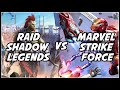 Raid shadow legend vs marvel strike force  which is the best hero collector