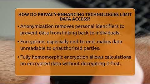 How Do Privacy-Enhancing Technologies Limit Data Access? - Talking Tech Trends