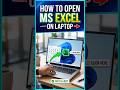 How To Open MS Excel In Windows 10?Excel Kaise Start Kare | Short Tricks