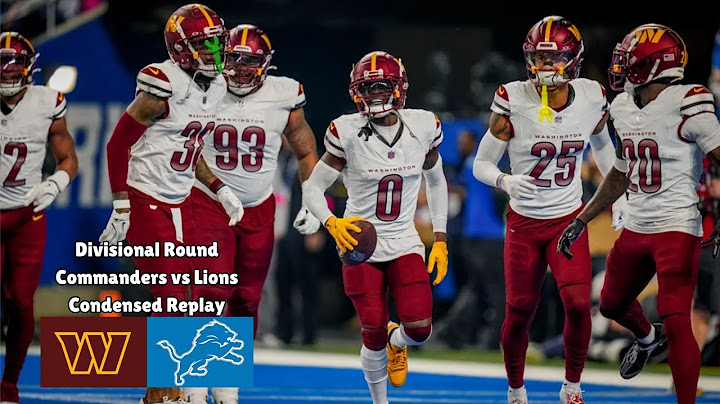 Commanders vs Lions Condensed Replay | Divisional Round