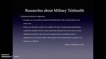 CIS450-8 Telehealth Military