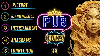 Pub Quiz Showdown: Test Your Knowledge! Pub Quiz 5 Rounds. No 49