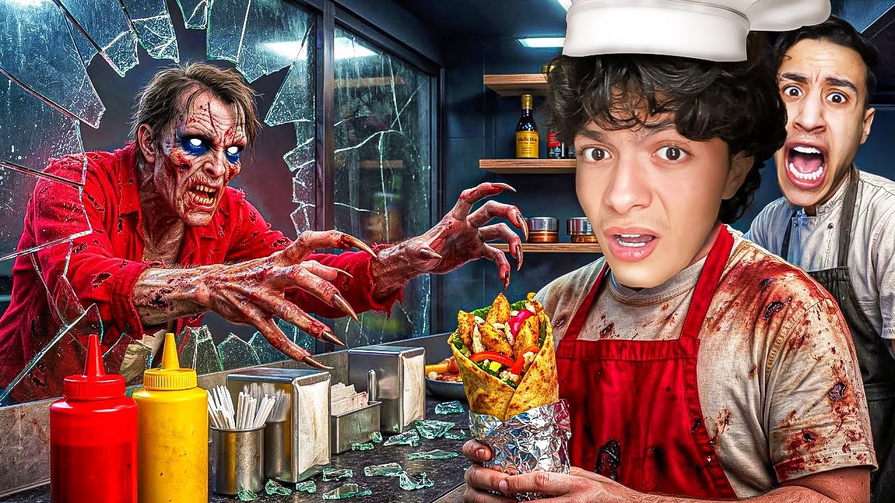 فتحت مطعم شاورما لكن الزباين اشباح !! 😱 ( مع ام كامل )