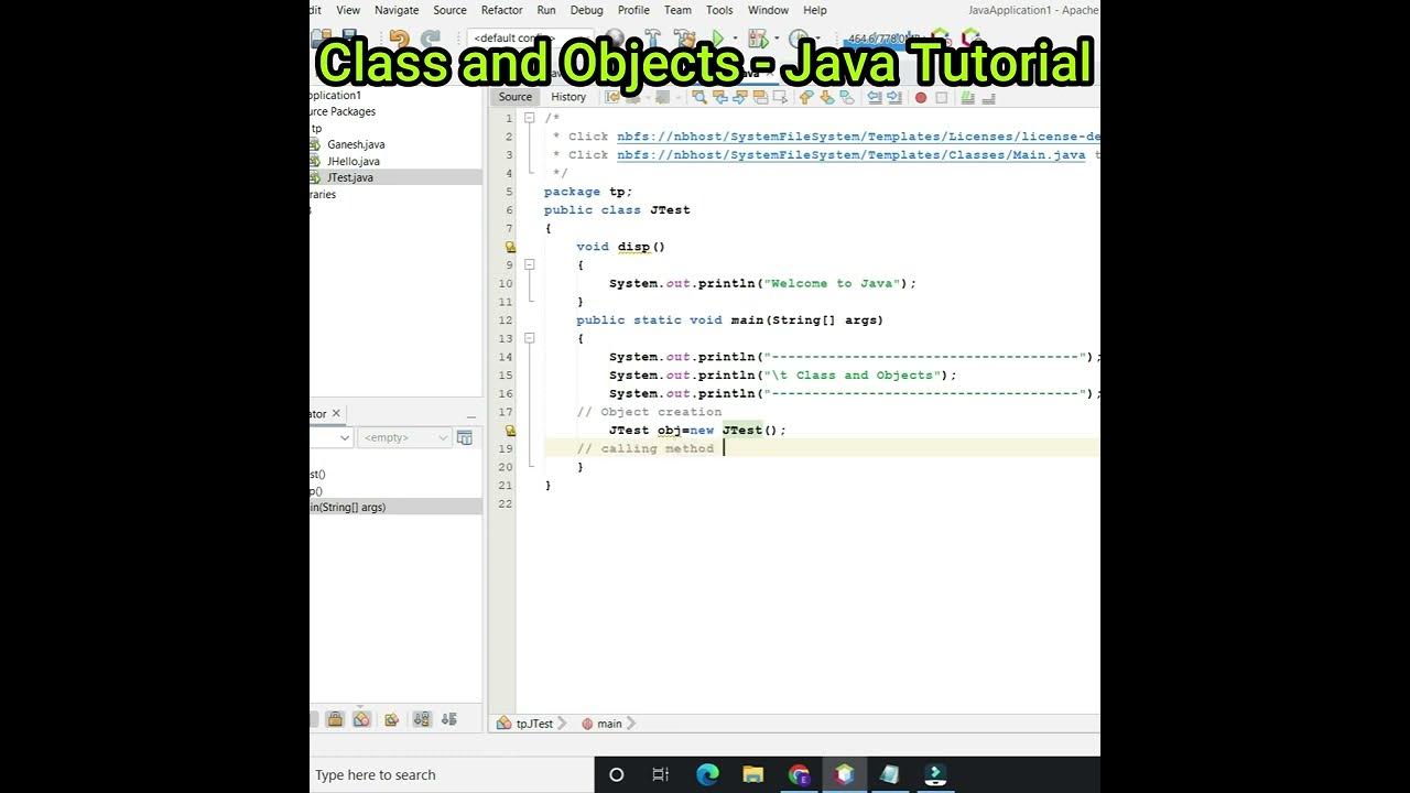 Class and Object in Java #shorts - YouTube