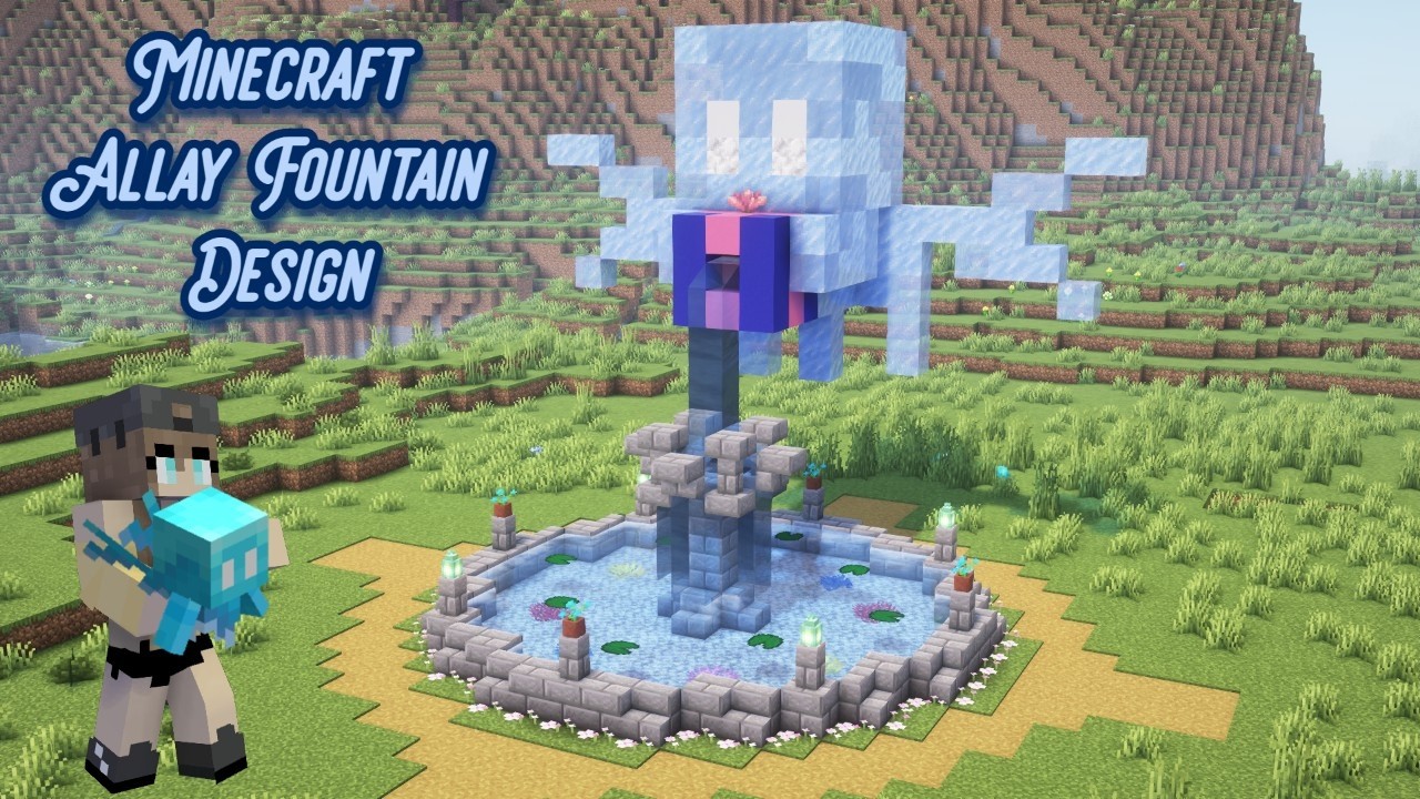 Minecraft | How To Build Allay Fountain Design [ Tutorial ] - YouTube