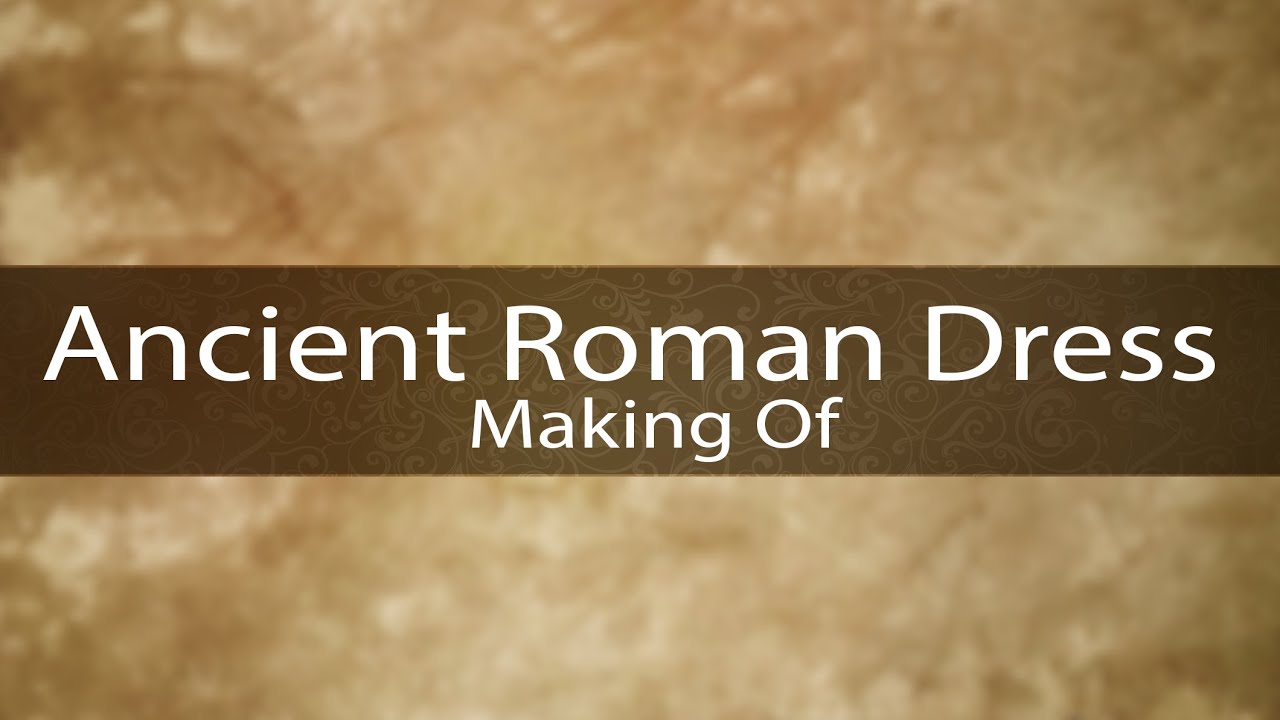 Making an Ancient Roman dress with tunic and palla (Speeded Up