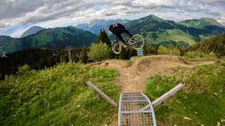 Morgins Bikepark Follow Cam with Vincent Poupon & Jerome Bouchet