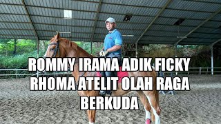Melihat sembilan kuda peliharaan adik Ficky Rhoma yg bernama Rommy Irama