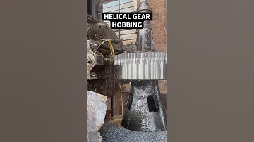 Helical gear hobbing#gear #industrial #cnc #manufacturing #manufacturing #machine