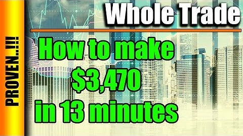 News Trading - $3,470 in 13 min using only Trailing Stop Loss (Whole unedited trade)
