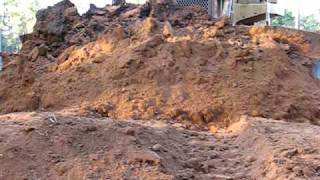 Case 1550 Dozer - Pushing a full blade.