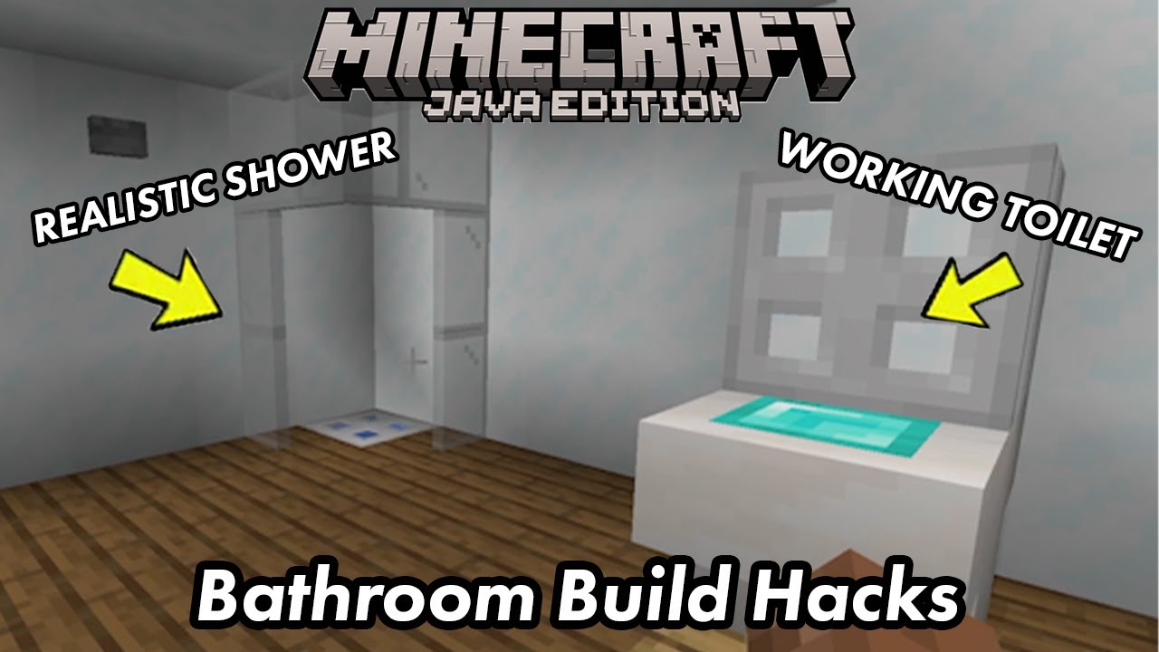 Working Toliet and Realistic Shower build Bathroom Build Hacks in ...