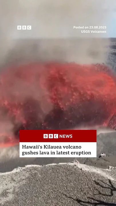 Hawaii’s Kilauea volcano gushes lava in latest eruption. #Volcano #BBCNews