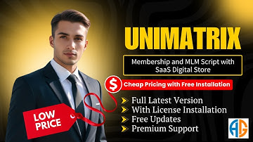[Latest Version] UniMatrix - Membership and MLM Script with SaaS Digital Store (In Cheap Price)