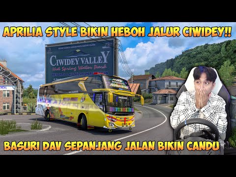 BIKIN HEBOH JALUR CIWIDEY BUS APRILIA STYLE INI !! BASURI NYA BIKIN CANDU DI SEPANJANG JALAN