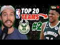 NBA Team Rankings: Bucks’ Giannis Antetokounmpo &amp; Damian Lillard are NBA’s BEST duo | Hoops Tonight