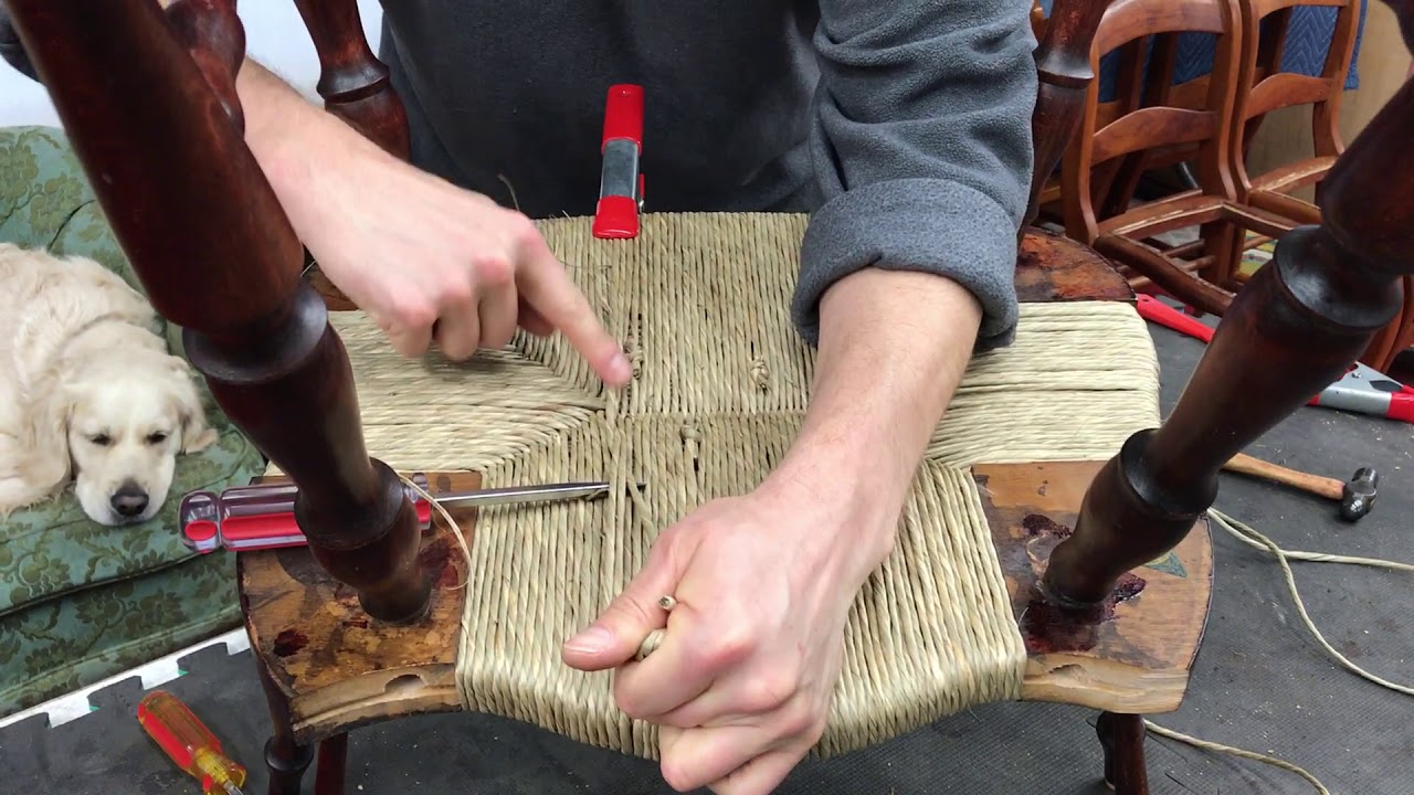 Chair Prep & Cane Sizing for Hand-woven Chair Caning 