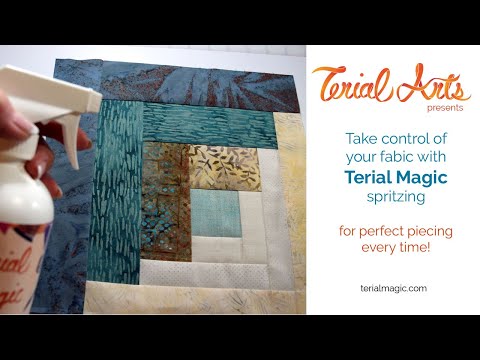 Easiest Quilt Piecing Ever with Terial Magic Spritzing! 