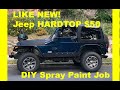 Repainting a Jeep TJ Hardtop for Less Than $50