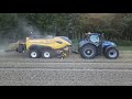 New Holland 1290 HighDensity Presse & der T7.315HD beim Lohnunternehmen Krampe