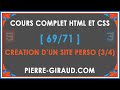 Cours complet html et css 6971  cration dun site personnel site cv 34