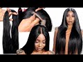 🔥On Budget /Bone Straight Wig /How To Make Straight Crochet Wig Using Braid Extension / No Closure