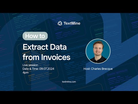 How to extract data from invoices using AI - video from Tarpipe