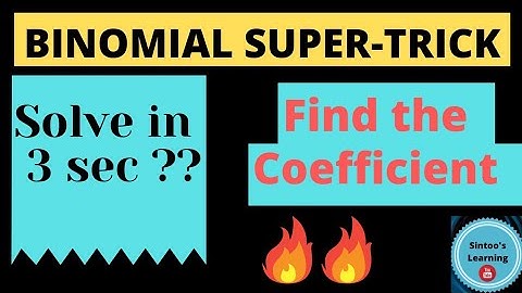 BINOMIAL Short-trick find coefficient|| jee/wbjee/BITSAT/COMEDK...