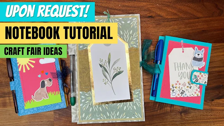 Notepad with pen holder tutorial (craft fair ideas 2022)