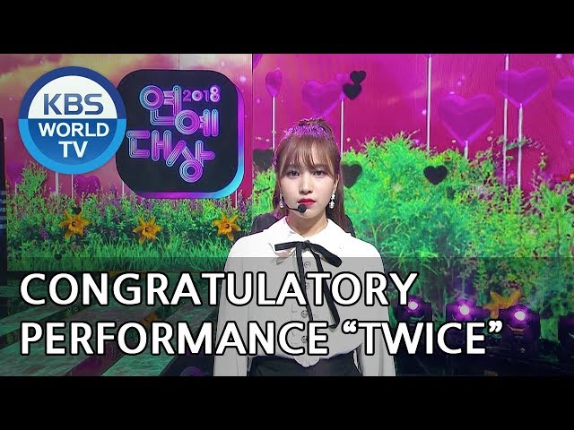 Congratulatory Performance - TWICE [2018 KBS Entertainment Awards/2018.12.28] class=