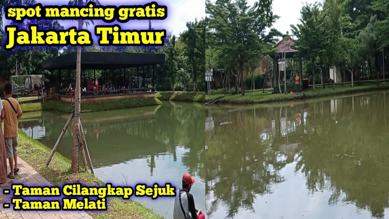 Rute spot mancing gratis Jakarta Timur  Taman Cilangkap Sejuk dan Taman Melati