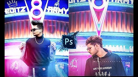 How to edit NEON CYBERPUNK style | Adobe Photoshop CC  -Legend RaW Editing