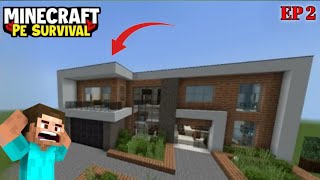 Building my first house in Minecraft Survival series #ep2 #trending