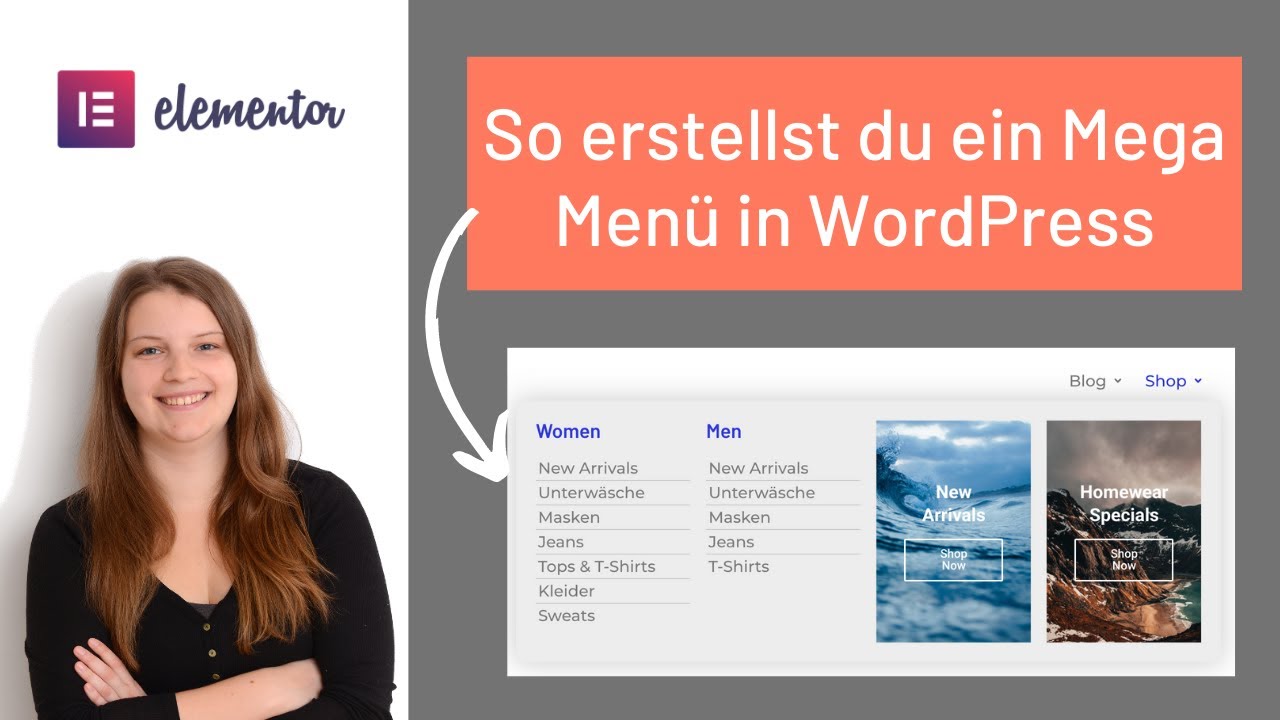 WordPress Mega Menü erstellen mit Elementor & Ultimate Addons - YouTube