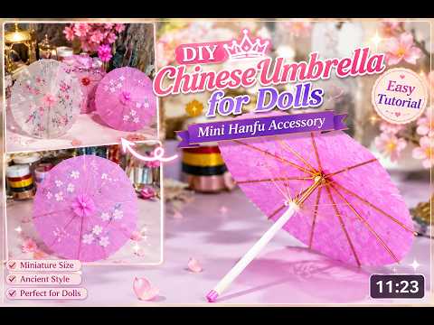Video CÁCH LÀM DÙ CỔ TRANG TRUNG QUỐC CHO BÚP BÊ ĐƠN GIẢN... - youtube