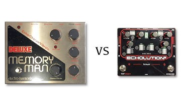 EHX Deluxe Memory Man vs Pigtronix Echolution 2 Deluxe