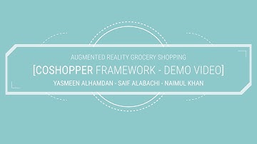 CoShopper Framework - Demo Video - IEEE AIVR 2020