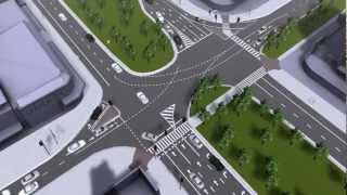 Mycosm traffic flow simulation demo